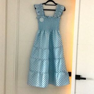 Hill House Brocade MIdi dress